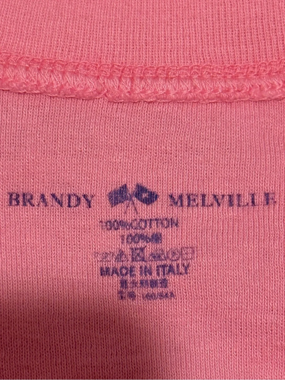 NWT | Brandy Melville Ginny Top | Pink | Size XS/S | Made in Italy || 🇮🇹 - Picture 6 of 6